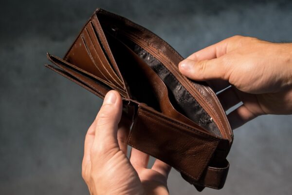 showing empty wallet